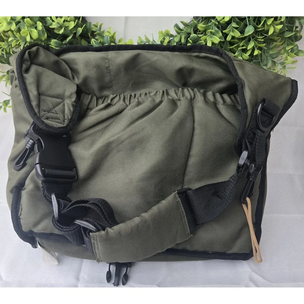 Diaper Dude Sport Messenger Bag Chris Pegula Khaki Green Crossbody Dad Bag